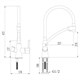 LEMARK Смеситель Comfort LM3070C-White для кухни  с подключением к фильтру с питьевой водой - фото 116783