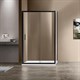 VINCEA Душевой уголок Garda VSR-1G8014CLB, 1400*800, черный, стекло прозрачное VINCEA VSR-1G8014CLB