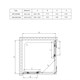 VINCEA Душевой уголок Soft VSS-3SO900CLB, 900*900, черный, стекло прозрачное - фото 121015