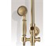 Bronze de Luxe Royal  Комплект для ванной и душа двухручковый длинный  (25см) излив, лейка "Цветок" (10121DF/1) - фото 136386