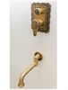 Bronze de Luxe Windsor Комплект для душа встраиваемый с изливом лейка "Двойной цветок" с потолка (10137/1 DF) - фото 136408