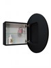 CONTINENT Зеркало-шкаф TORNEO D600 цвет черный со светодиодной подсветкой - фото 136643