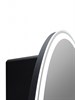CONTINENT Зеркало-шкаф TORNEO D600 цвет черный со светодиодной подсветкой - фото 136644