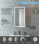 CONTINENT Зеркало-шкаф MIRROR BOX  350х650 правый со светодиодной подсветкой - фото 136673