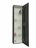 CONTINENT Зеркало-шкаф MIRROR BOX 400х1600  со светодиодной подсветкой - фото 136702