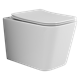 CERAMICA NOVA Подвесной унитаз Cubic Rimless (безободковый) с сиденьем микролифт - фото 139614