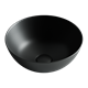 CERAMICA NOVA Умывальник чаша накладная круглая (цвет Чёрный Матовый) Element 358*358*155мм - фото 140325