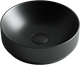 CERAMICA NOVA Умывальник чаша накладная круглая (цвет Чёрный Матовый) Element 355*355*125мм - фото 140352