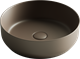 CERAMICA NOVA Умывальник чаша накладная круглая (цвет Темно-Коричневый Матовый) Element 390*390*120мм - фото 140538