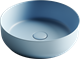 CERAMICA NOVA Умывальник чаша накладная круглая (цвет Голубой Матовый) Element 390*390*120мм - фото 140568