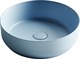 CERAMICA NOVA Умывальник чаша накладная круглая (цвет Голубой Матовый) Element 390*390*120мм - фото 140574