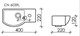 CERAMICA NOVA Умывальник подвесной прямоугольный  с крепежом (чаша слева, отверстие под смеситель справа) Element 400*220*120мм - фото 140743
