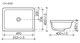 CERAMICA NOVA Умывальник прямоугольный встраиваемый под столешницу Element 550*400*185мм, с крепежом и шаблоном для установки - фото 140810