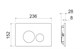 CERAMICA NOVA Система инсталляции для унитазов CERAMICANOVA Envision с кнопкой смыва Round цвет чёрный матовый и креплениями, арт. CN1001B - фото 140888