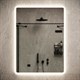 SANCOS Зеркало для ванной комнаты Arcadia 600х800 с подсветкой, арт. AR600 - фото 141095