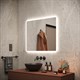 SANCOS Зеркало для ванной комнаты Arcadia 800х700 с подсветкой, арт. AR800 - фото 141100
