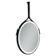 SANCOS Зеркало для ванной комнаты  Dames D650 с подсветкой , ремень из натуральной черной кожи, арт. DA650 - фото 141211