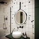 SANCOS Зеркало для ванной комнаты  Dames D650 с подсветкой , ремень из натуральной черной кожи, арт. DA650 - фото 141213