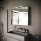 SANCOS Зеркальный шкаф для ванной комнаты  Hilton 900x148х740 мм, с LED подсветкой, арт .Z900 - фото 141241