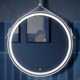 SANCOS Зеркало для ванной комнаты  Dames D650 с подсветкой , ремень из натуральной белой кожи, арт. DA650W - фото 141559