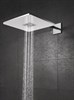 GROHE Верхний душ Rainshower SmartActive Cube 26479LS0 с душевым кронштейном 430 мм, 2 режима струи, белая луна - фото 144670