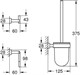 GROHE Набор аксессуаров 3 предмета: Ершик, держатель бумаги, крючок Essentials Cube 40757001 хром - фото 145488