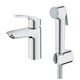 GROHE Смеситель для раковины Eurosmart 23124003 с гигиеническим душем - фото 145539