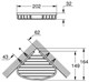 GROHE 40664001 BauCosmopolitan Полочка-решетка, 200 мм, угловая, хром - фото 145715
