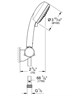 GROHE 27584002 Tempesta Cosmopolitan 100 Душевой набор, 3 вида струй, хром - фото 146009