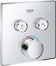 GROHE 29148000 Grohtherm SmartControl Внешняя часть смесителя на 2 выхода, хром - фото 146791