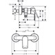 HANSGROHE 72650000 Rebris E смеситель для душа - фото 147354