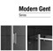 GEMY Modern Gent 150 Душевая дверь раздвижная, высота 200 см, стекло прозрачное 8 мм, цвет хром - фото 14772