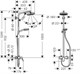 HANSGROHE Душевая система Hansgrohe Crometta 160 1jet 27264400 27264400