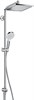 HANSGROHE Душевая система Hansgrohe Crometta E 240 1jet Showerpipe Reno EcoSmart 27289000 - фото 148142