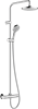 HANSGROHE Душевая система Showerpipe 200 1jet с термостатом Hansgrohe Vernis Blend 26276000, хром - фото 148223