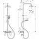 HANSGROHE Душевая система Showerpipe 230 1jet с термостатом Hansgrohe Vernis Shape 26286670 черный - фото 148239