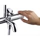 HANSGROHE Душевая система Showerpipe 230 1jet с термостатом для ванны Hansgrohe Vernis Shape 26284000 хром - фото 148242
