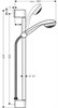 HANSGROHE Душевой гарнитур Hansgrohe Crometta 85 65cm 1jet/Unica 27728000 - фото 148407