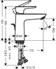 HANSGROHE Смеситель для раковины Hansgrohe Talis E 110 71710000 - фото 150257