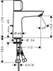 HANSGROHE Смеситель для раковины Hansgrohe Talis E Select 71750000 71750000