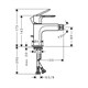 HANSGROHE 72211670 Rebris E смеситель для биде, матовый черный - фото 150963