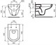 IDEAL STANDARD  Комплект инсталляции с кнопкой  W3710AA и подвесного унитаза T331101 с крышкой T67940 (SoftClose) W990101 W990101 - фото 151473