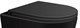SINTESI Крышка с сиденьем черная матовая, дюропласт, микролифт для унитаза SIN-TS-EVI-151BM - фото 151578