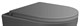 SINTESI Крышка с сиденьем серая матовая, дюропласт, микролифт для унитаза SIN-TS-EVI-151GM - фото 151580