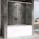 ABBER Шторка на ванну  Schwarzer Diamant AG57150, размер 150 см, двери раздвижные, стекло 6 мм - фото 151945