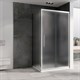 ABBER Душевой уголок  Schwarzer Diamant AG30140MH-S85M, размер 140x85 см, двери раздвижные, стекло 6 мм AG30140MH-S85M - фото 152073