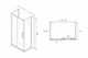 ABBER Душевой уголок  Schwarzer Diamant AG30130MH-S70M-S70M, размер 130x70 см, двери раздвижные, стекло 6 мм - фото 152276