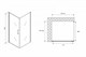 ABBER Душевой уголок  Sonnenstrand AG04080-S75, размер 80x75 см, двери распашные, стекло 6 мм AG04080-S75 - фото 153060