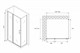 ABBER Душевой уголок  Sonnenstrand AG04140S-S90, размер 140x90 см, двери распашные, стекло 6 мм AG04140S-S90 - фото 153304