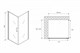 ABBER Душевой уголок  Sonnenstrand AG04080M-S100M, размер 80x100 см, двери распашные, стекло 6 мм - фото 153356